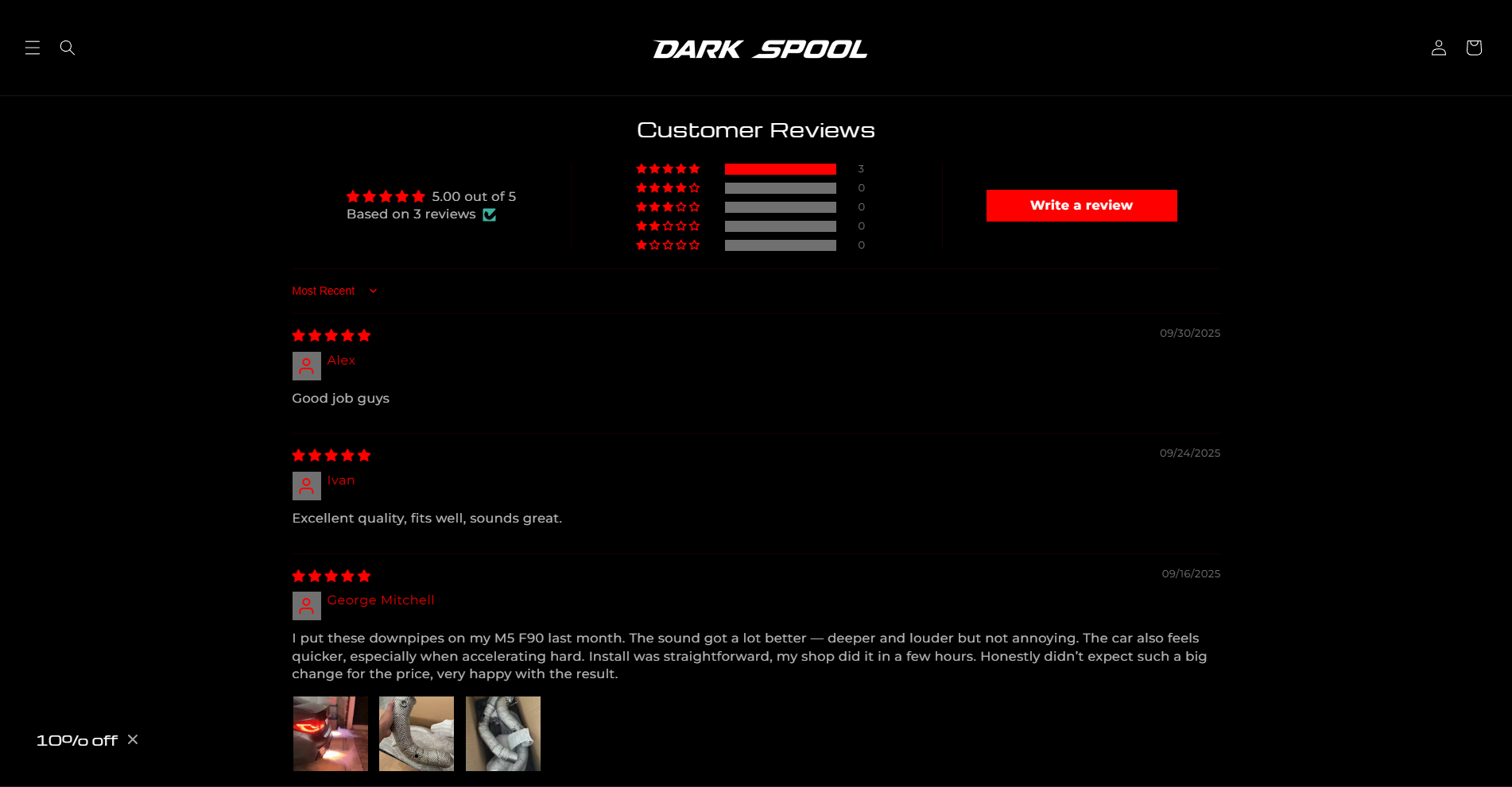DarkSpool — customer reviews