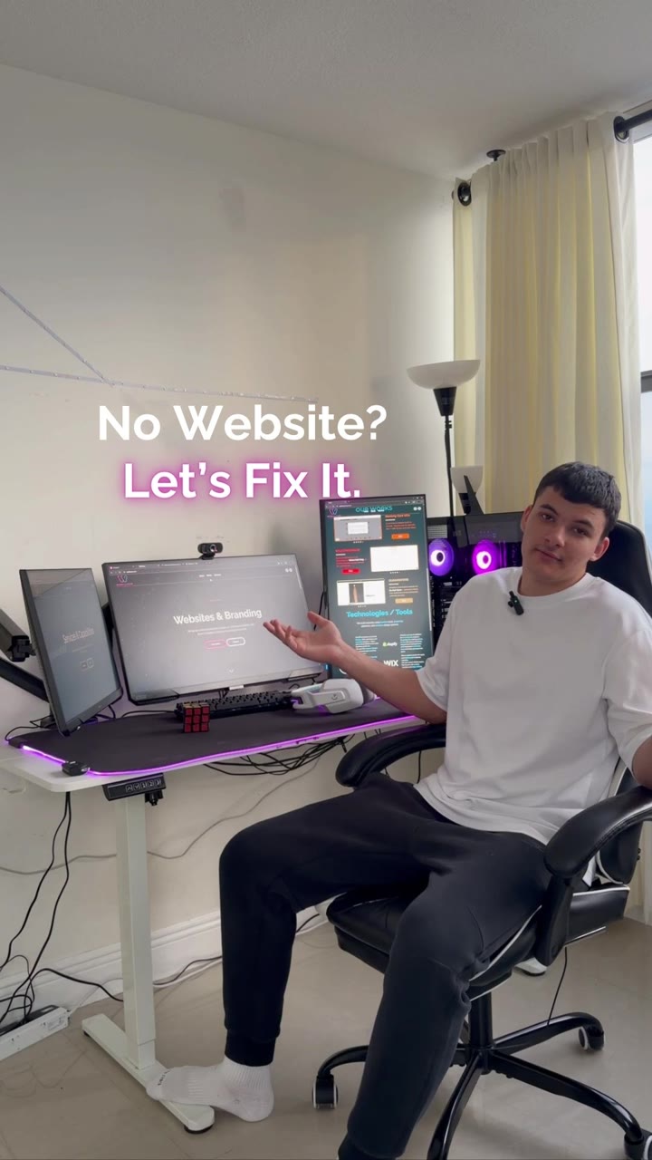 Reel: No website? Let's fix it